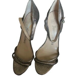 Juicy Couture Glittering Silver Heels